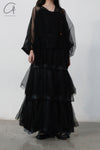 MUTEDANCE black layered dress MD22FW13 PM43